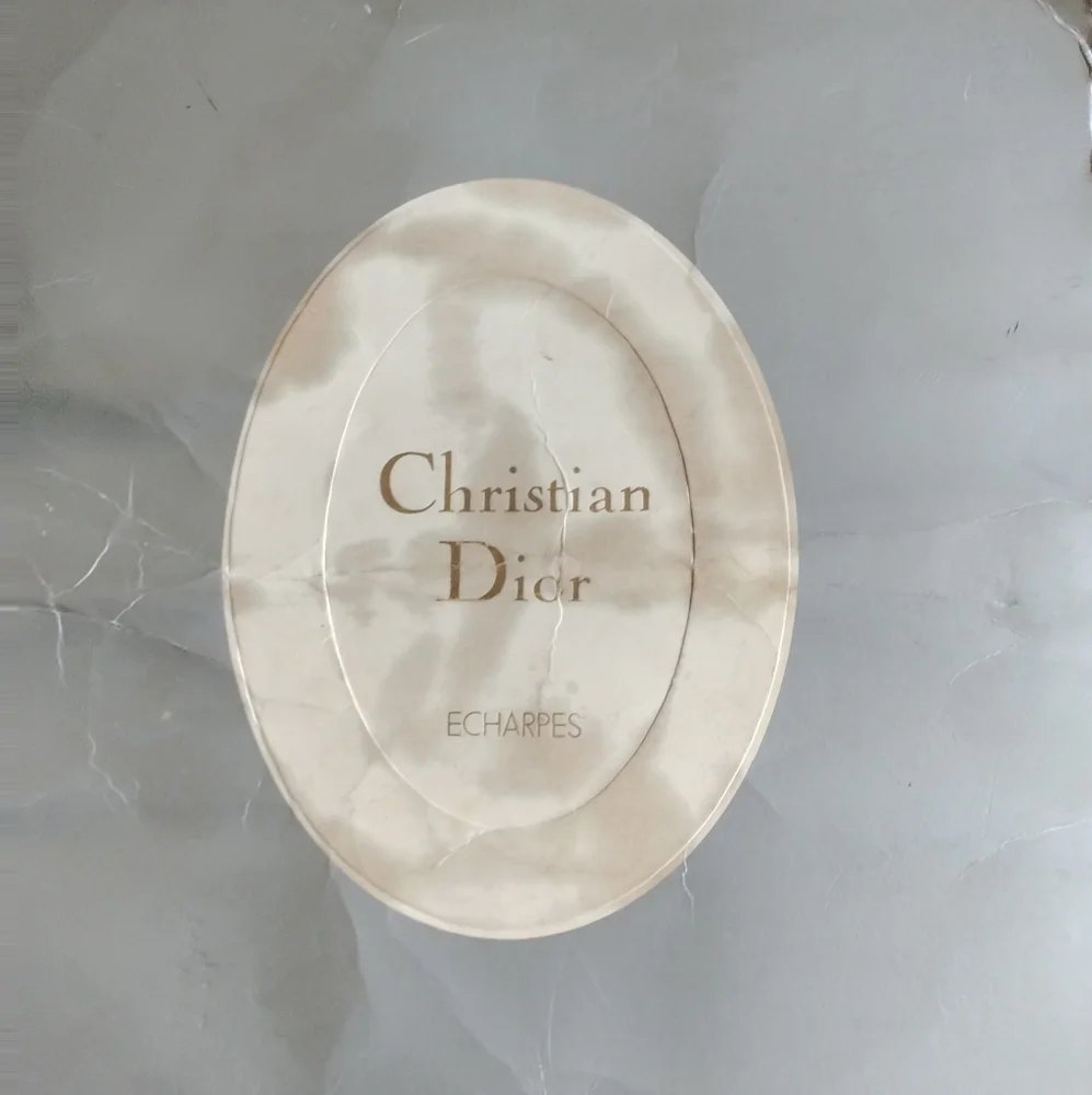 Vintage Christian Dior Oblique Logo Scarf